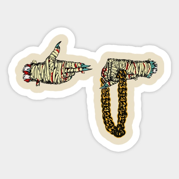 Mummy hand Sticker by Bigetron Esports